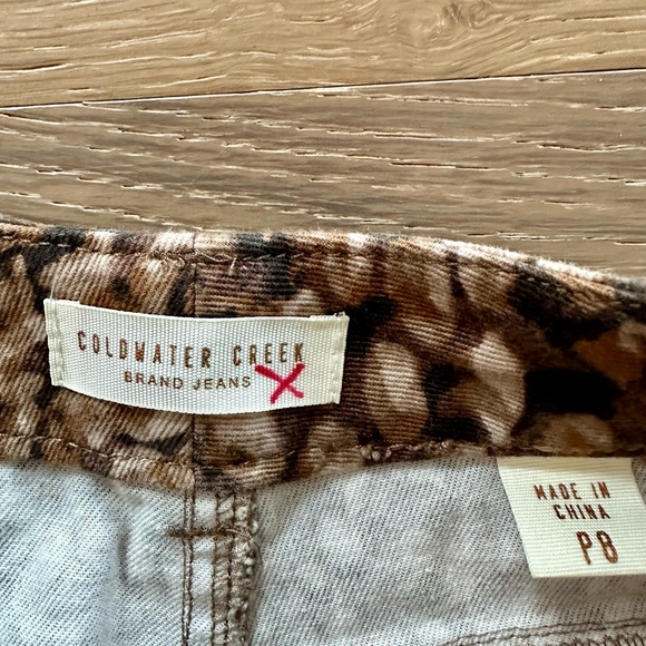 Coldwater Creek Animal Print Jean P8 - Picture 3 of 4